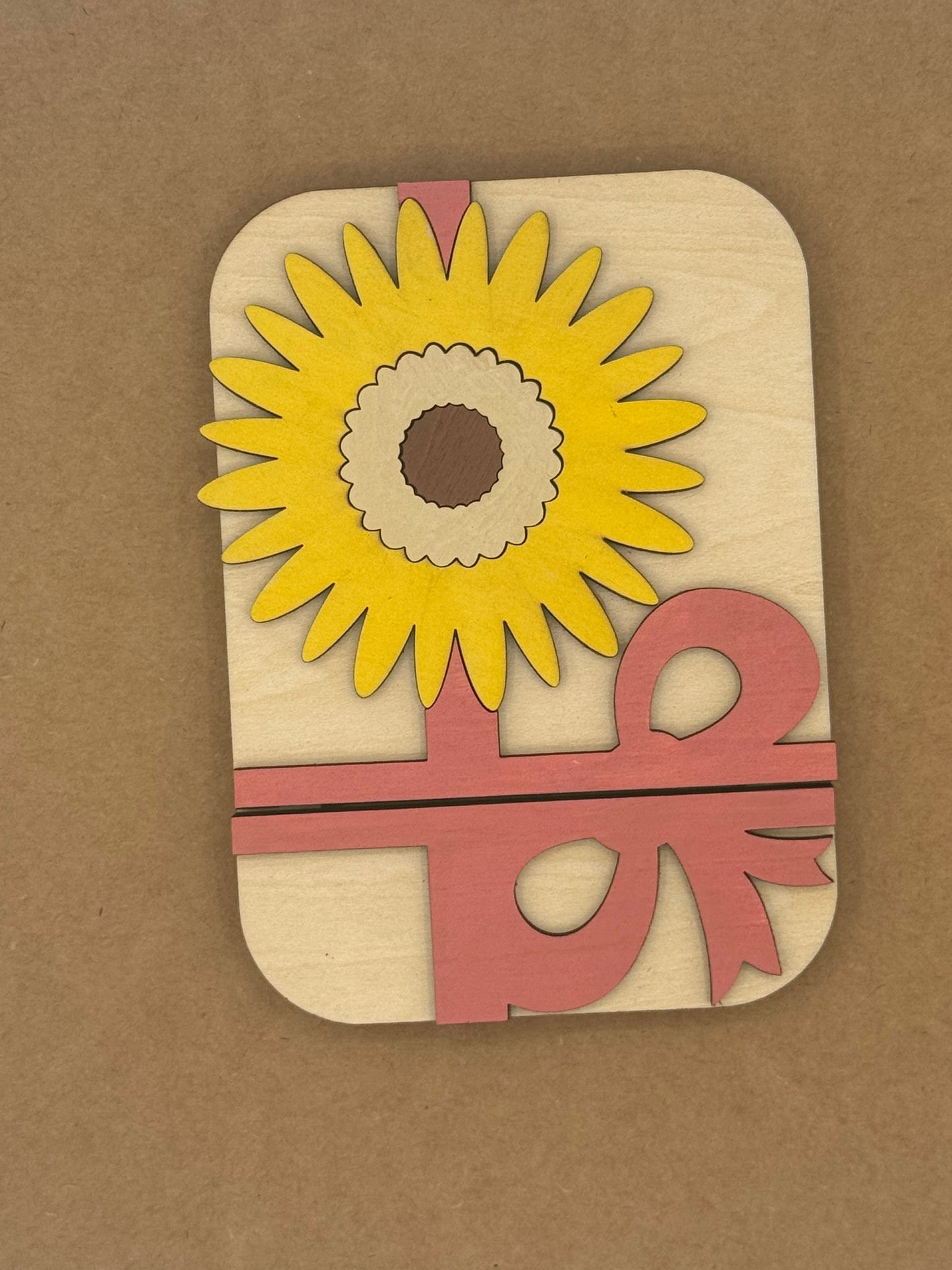 Sunflower Gift Card Holder