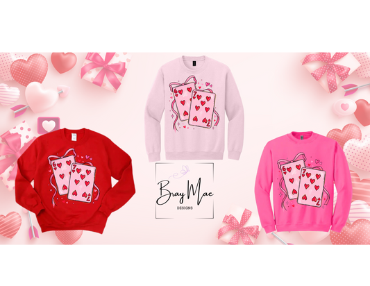 6-7 Crewneck Valentine Day Sweatshirts