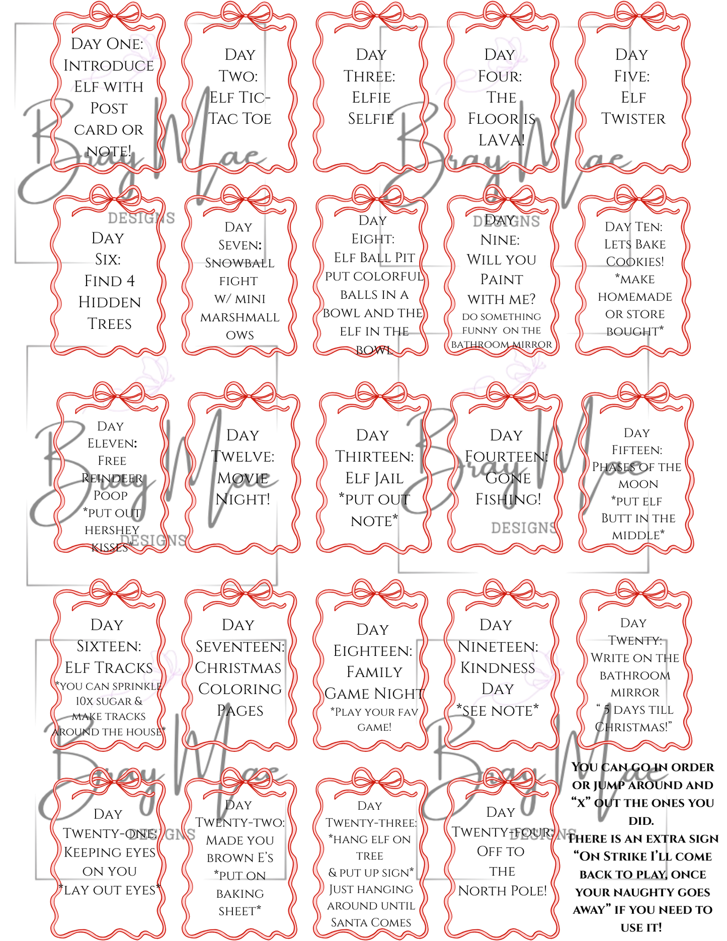 Christmas 24 Day Kit