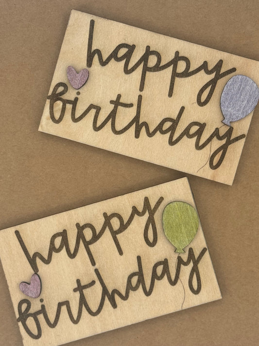 Happy Birthday Gift Card Holder