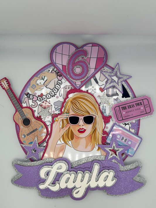 7 Inch Personalized Cake Topper