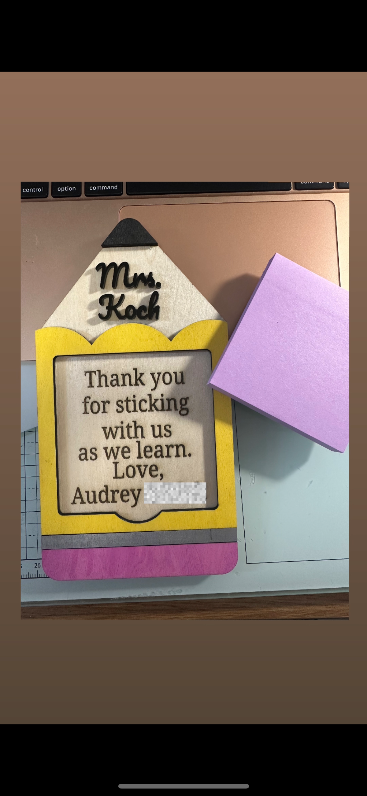 Post-IT Holder for Teachers